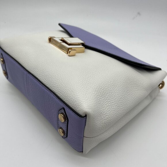 Lodis Periwinkle And White Envelope Crossbody Bag - Picture 7 of 10